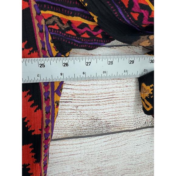 Vintage Sharon Anthony Open Front BOHO Print Kimono Top Womens 18W Multicolor - Picture 6 of 7